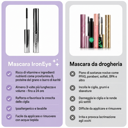 IronEye | Mascara naturale, allungante e rivitalizzante