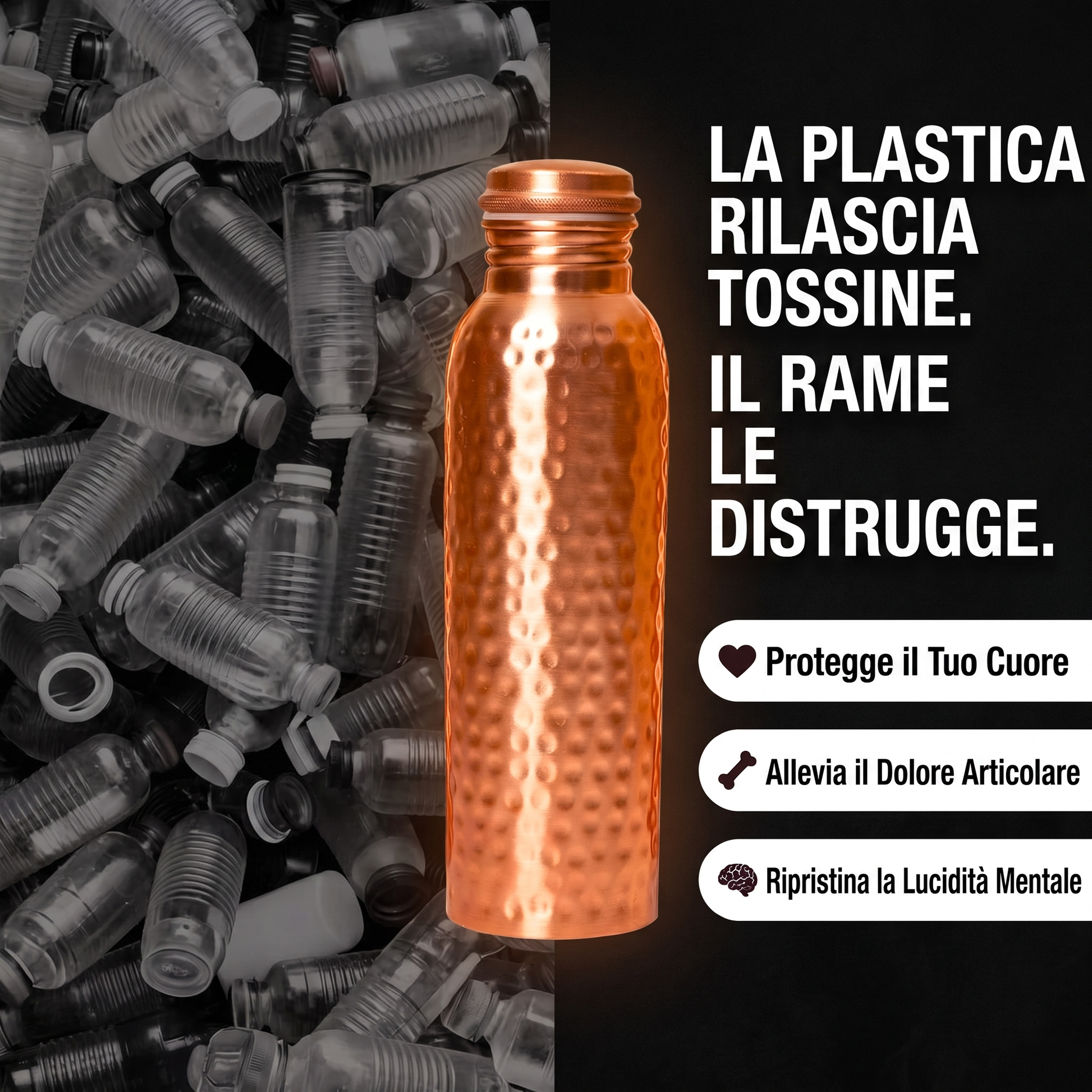 La plastica rilascia tossine, il rame le distrugge