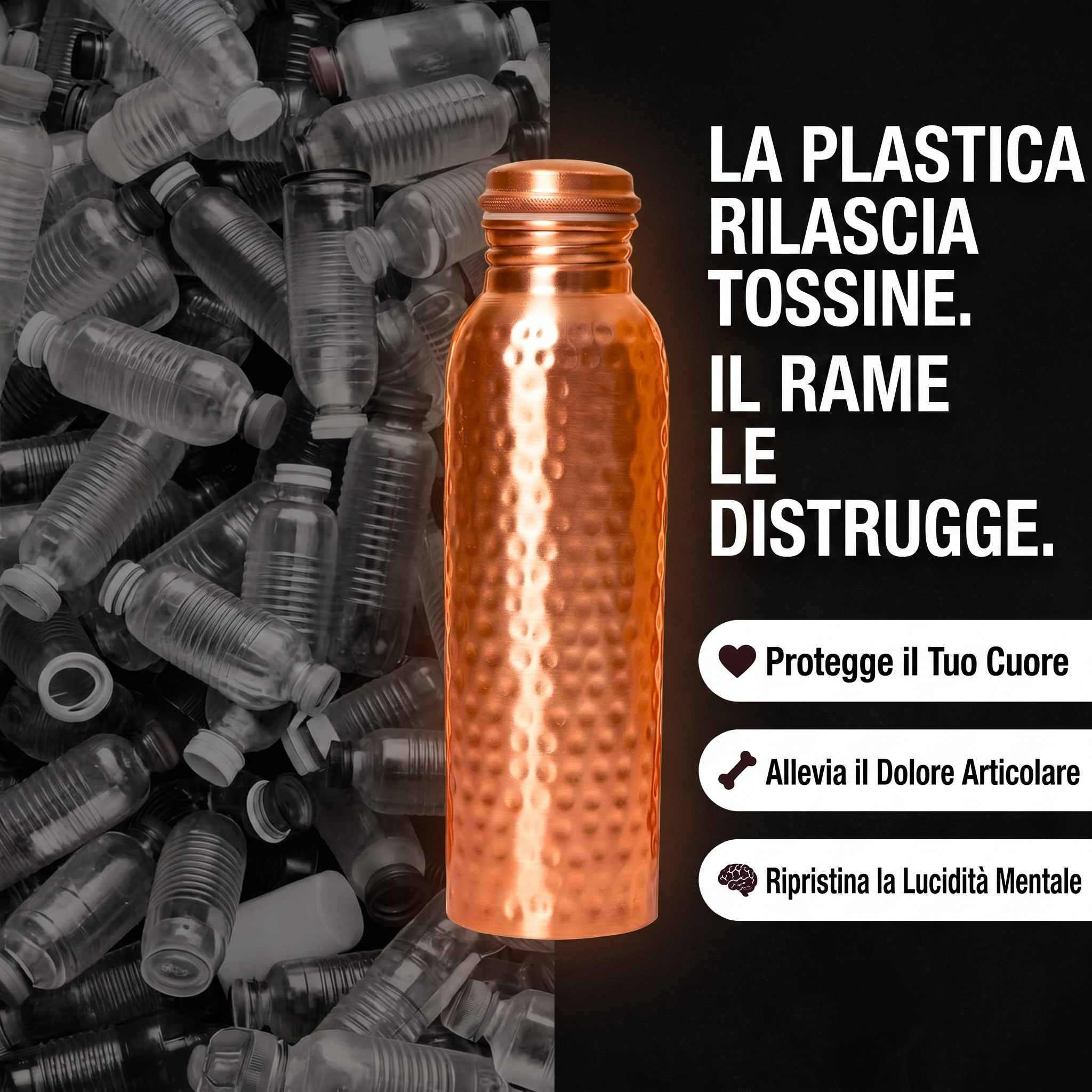 La plastica rilascia tossine, il rame le distrugge