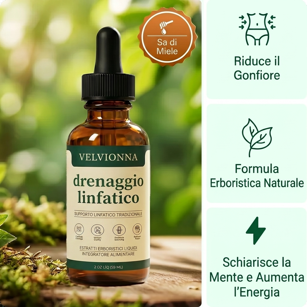 Drenante Linfatico Velvionna gocce naturali